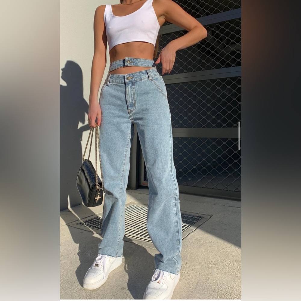 Princess Polly Nothing But A Dream Denim Jeans - US 2 / Denim